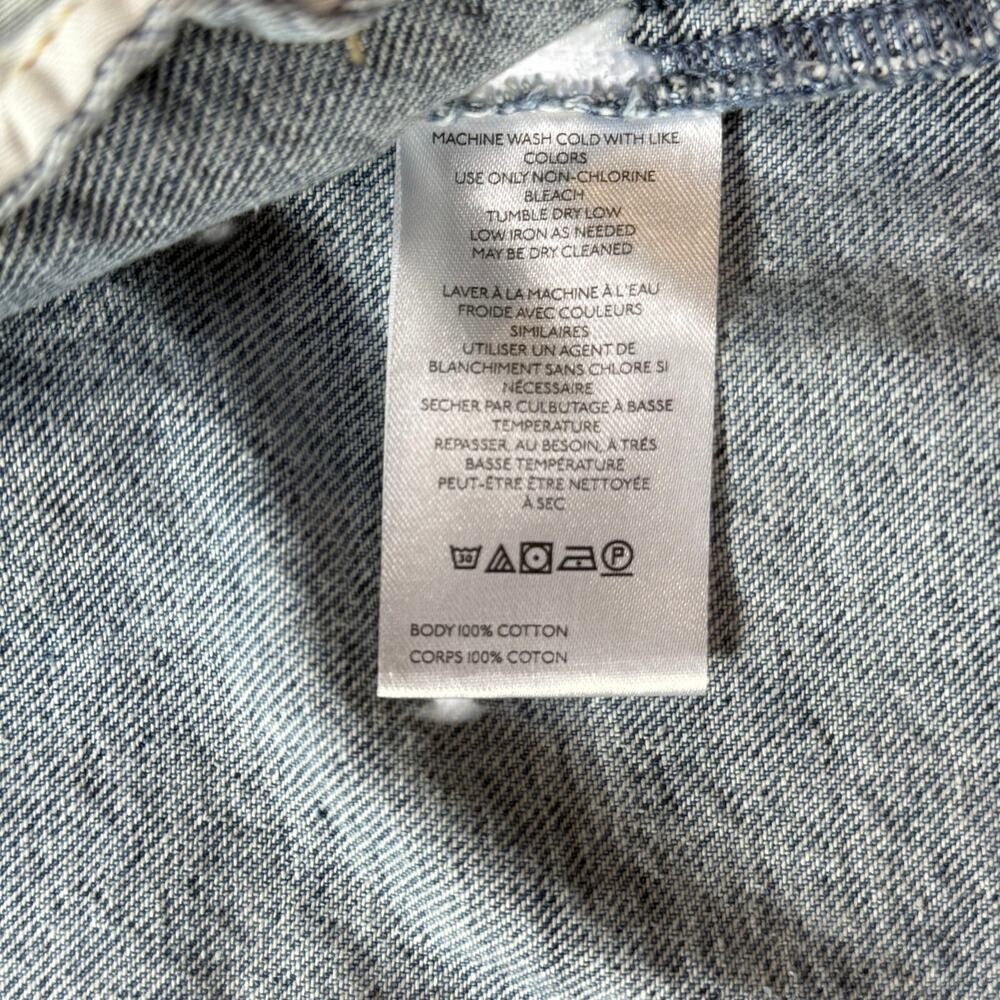 Free People We The Free Rumors Cropped Denim Jacket 100%Cotton Classic/Modern - Picture 7 of 16